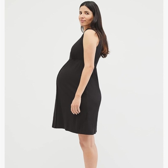 Motherhood Maternity Black 3-in-1 Nursing, Labor and Delivery Gown Small - Picture 7 of 16